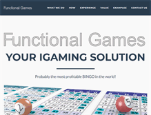 Tablet Screenshot of functionalgames.com